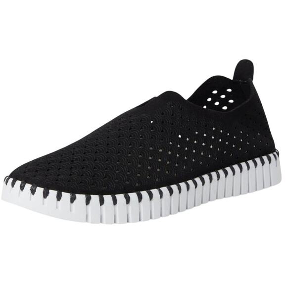 Ilse Jacobsen Tulip 139 Black Slip On Comfort Casual Shoe Women Size 8 - Picture 1 of 8